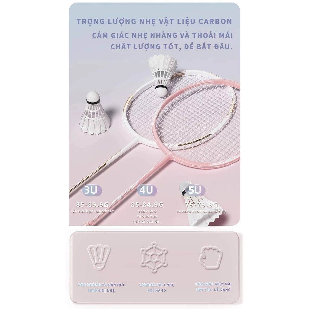 Vợt Cầu Lông TOUTOU Vợt Cao Cấp - Ảnh 2
